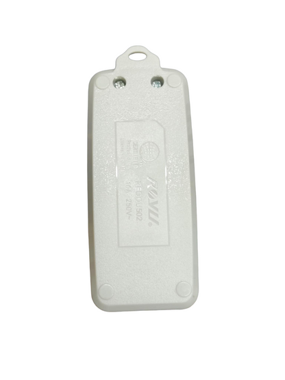 Royu 2 gang universal outlet with ground electrical circuitry part in white plastic casing