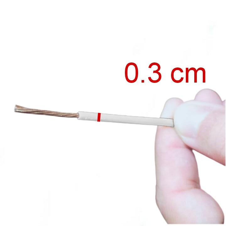 Royu 2.0mm Stranded Wire AWG 14 held in hand for size comparison