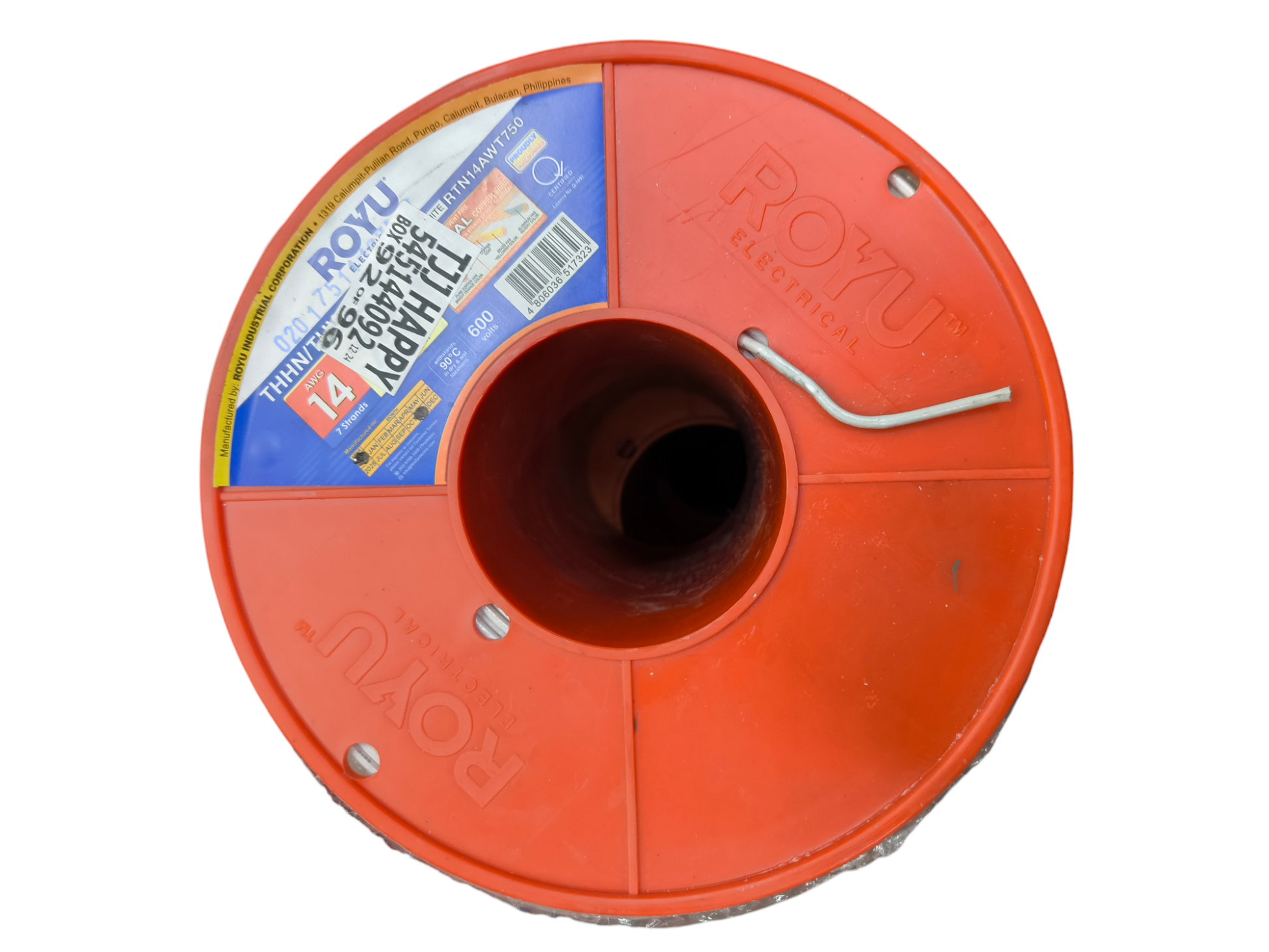 Royu 2.0mm Stranded Wire AWG 14 on a sturdy reel for easy handling and storage