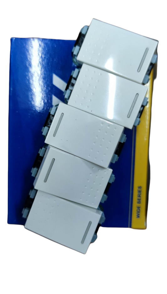 Royu 3 way switch Device Wide Series with multiple switches in a sleek white design