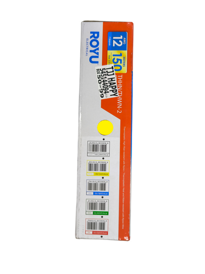 Royu 3.5mm Stranded Wire AWG 12 in white and orange packaging with barcode labels