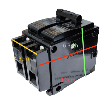 Royu 40 amp breaker 220V 2 pole Plug In 6 KAIC designed for reliable electrical circuit protection