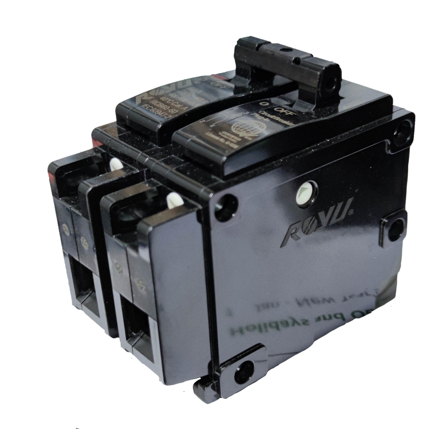 Royu 40 amp breaker 220V 2 pole Plug In 6 KAIC with durable design for electrical safety