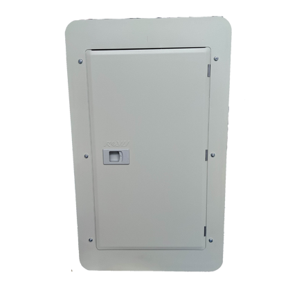 Royu 6x6 two pole plug in panel box electrical circuit enclosure with door and latch