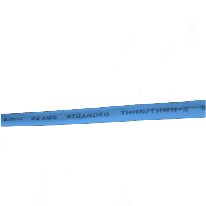 Royu 8mm THHN Wire AWG 8 - Blue 1M with clear labeling for easy identification