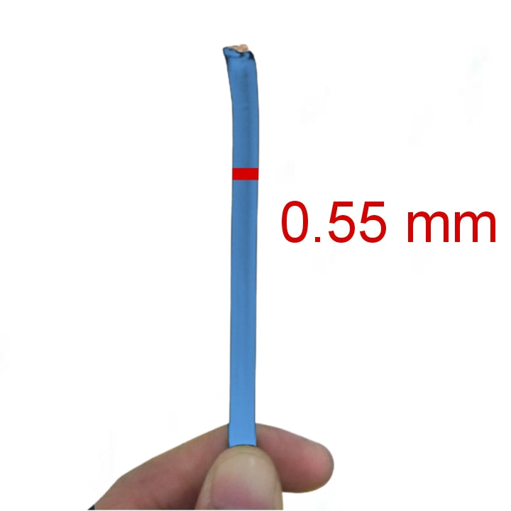Royu 8mm THHN Wire AWG 8 - Blue 1M held in hand showing flexible design for various wiring needs