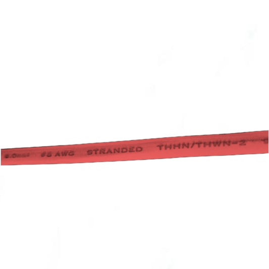 8mm THHN Wire Red - 1 Meter with stranded construction for reliable electrical connections