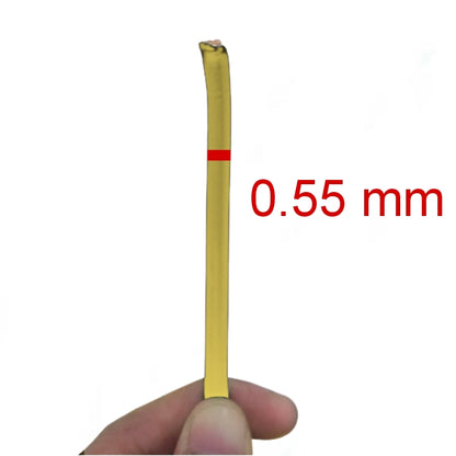 AWG 8 stranded Wire Yellow - 1 Meter displayed with a measurement of 0.55 mm for electrical projects
