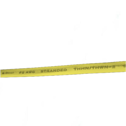 AWG 8 stranded Wire Yellow - 1 Meter from Royu with durable insulation for electrical connections