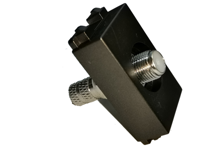 Cable TV Outlet Dark Gray Royu connector adapter with metal threaded fitting for Electx Electrical Supply