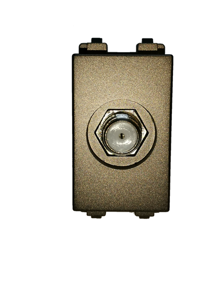 Cable TV Outlet Dark Gray Royu by Electx Electrical Supply for TV connection and signal distribution