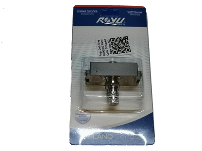 Electx Electrical Supply Cable TV Outlet Dark Gray Royu wiring device in retail packaging