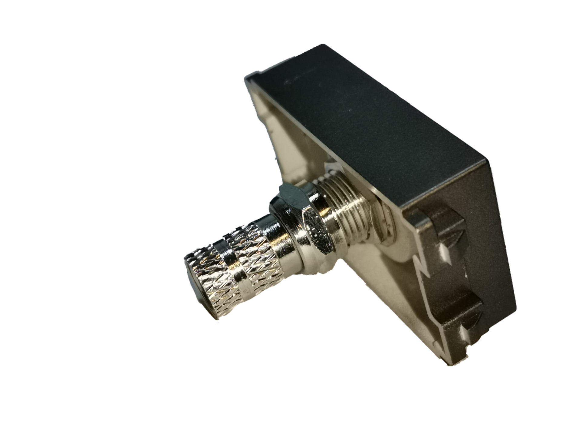 Electx Electrical Supply Cable TV Outlet Dark Gray Royu with metal connector for TV wiring