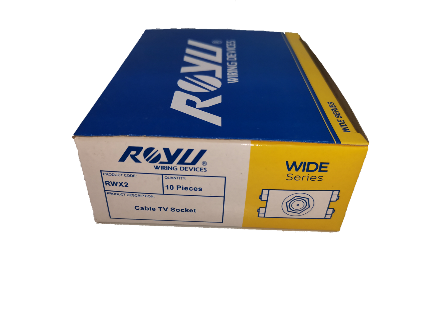 Royu cable TV outlet box containing 10 pieces of wide series cable TV sockets for electrical circuitry
