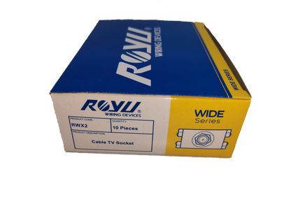 Royu cable TV outlet box containing 10 pieces of wide series cable TV sockets for electrical circuitry