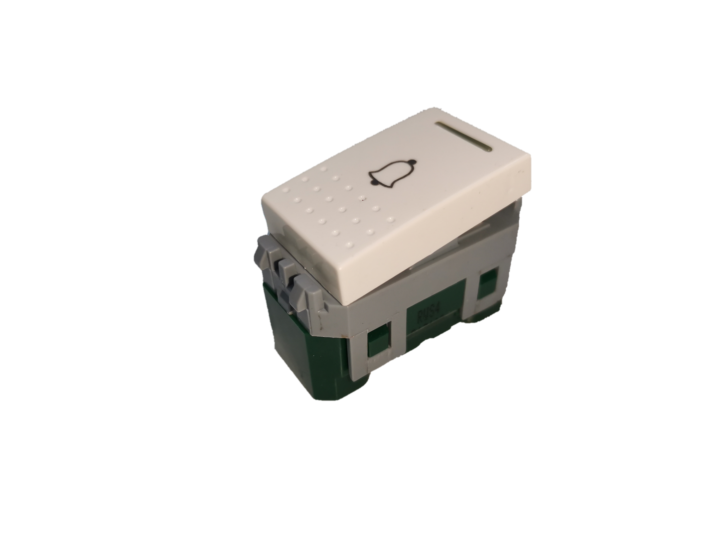 Royu Doorbell Switch RWS4 white button with bell icon for power points and switches