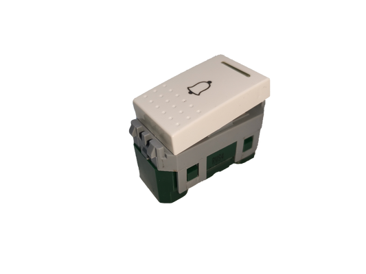 Royu Doorbell Switch RWS4 white button with bell icon for power points and switches