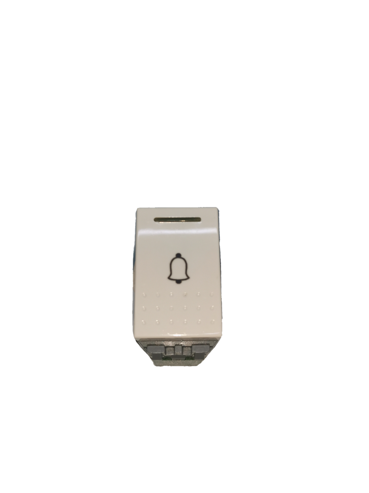 White Royu Doorbell Switch RWS4 with bell icon for power points and switches