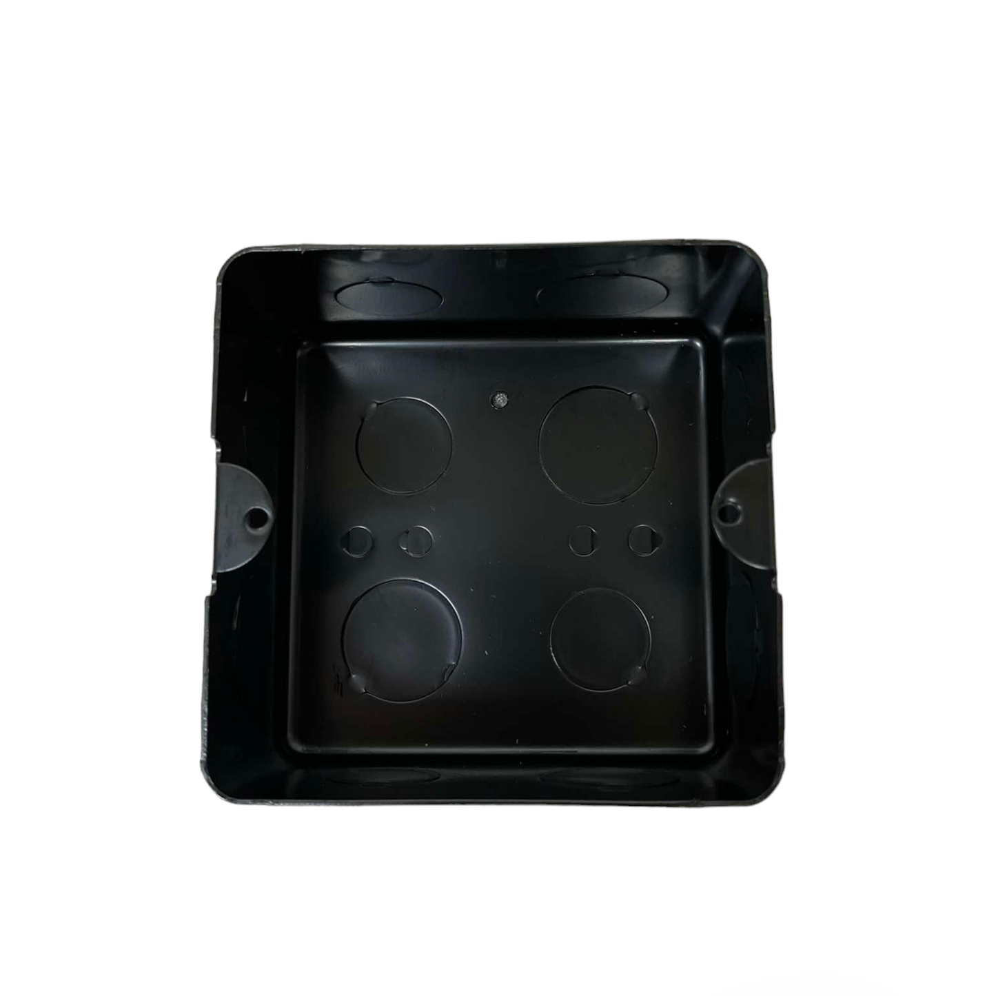 Royu black plastic electrical box for Duplex Universal Outlet with Ground 16A installation