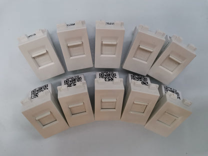 Royu Internet Outlet Data Outlet RWX3 white network data ports arranged in two rows