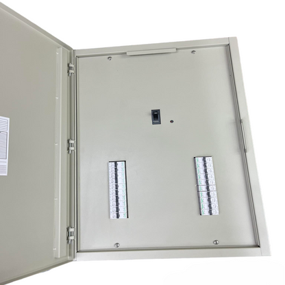 Schneider & Royu Panel Board 250A 3 Pole MCCB electrical distribution board with open metal enclosure