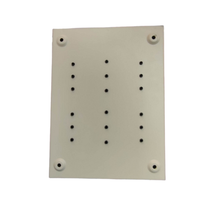 Royu Panel Board 4x4 8 Holes for 2 Pole Plug in white electrical circuitry part