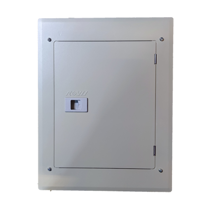 Royu Panel Board 4x4 8 Holes for 2 Pole Plug in electrical circuitry part with a closed metal door