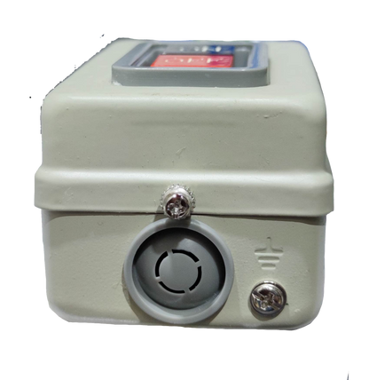 Royu Push Button Switch 10A 250V 3 Pole enclosed in a compact protective white casing