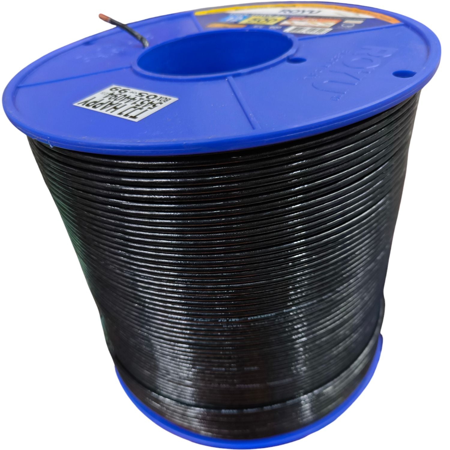 Royu Stranded Wire AWG 12 - 90 Meters in a blue spool for reliable wiring projects