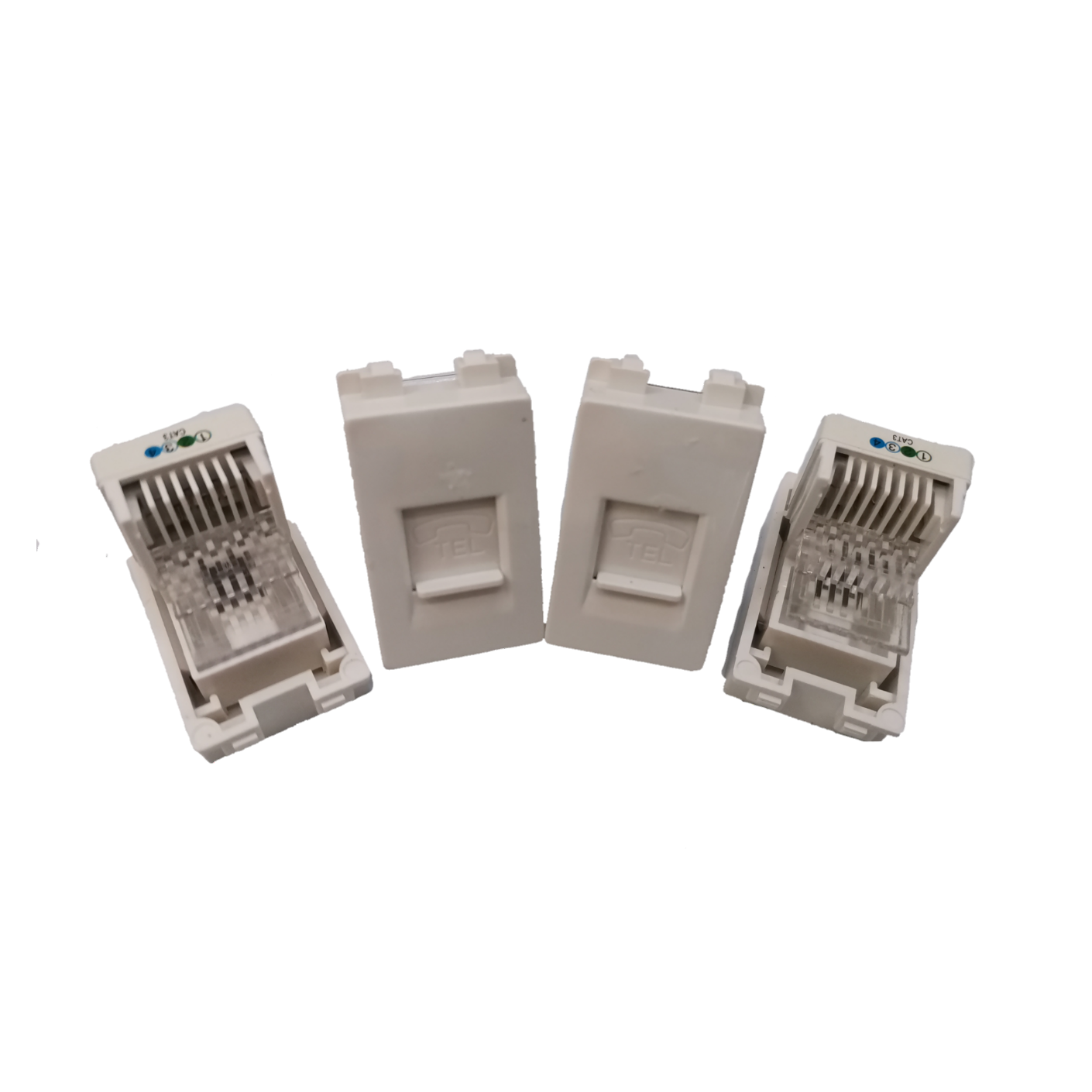 Royu Telephone Modular Jack RWX1 white telephone jack connectors for wiring and adapters
