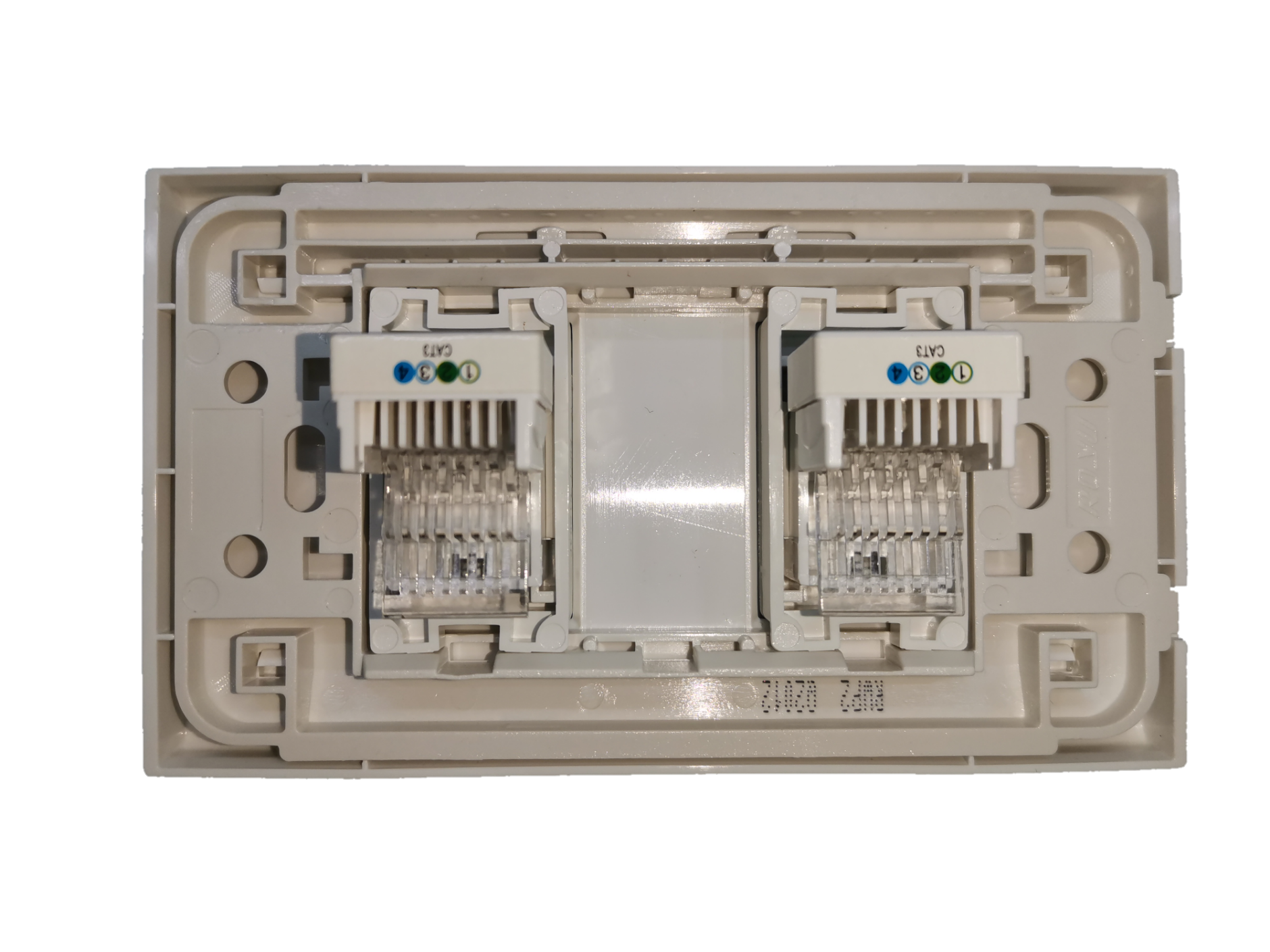 Royu Telephone Outlet 2 Gang electrical wiring socket for telecom connectivity
