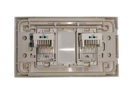 Royu Telephone Outlet 2 Gang electrical wiring socket for telecom connectivity