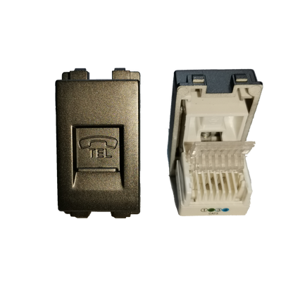 Royu Telephone Outlet Dark Gray with phone icon and RJ11 connector for telephone wiring
