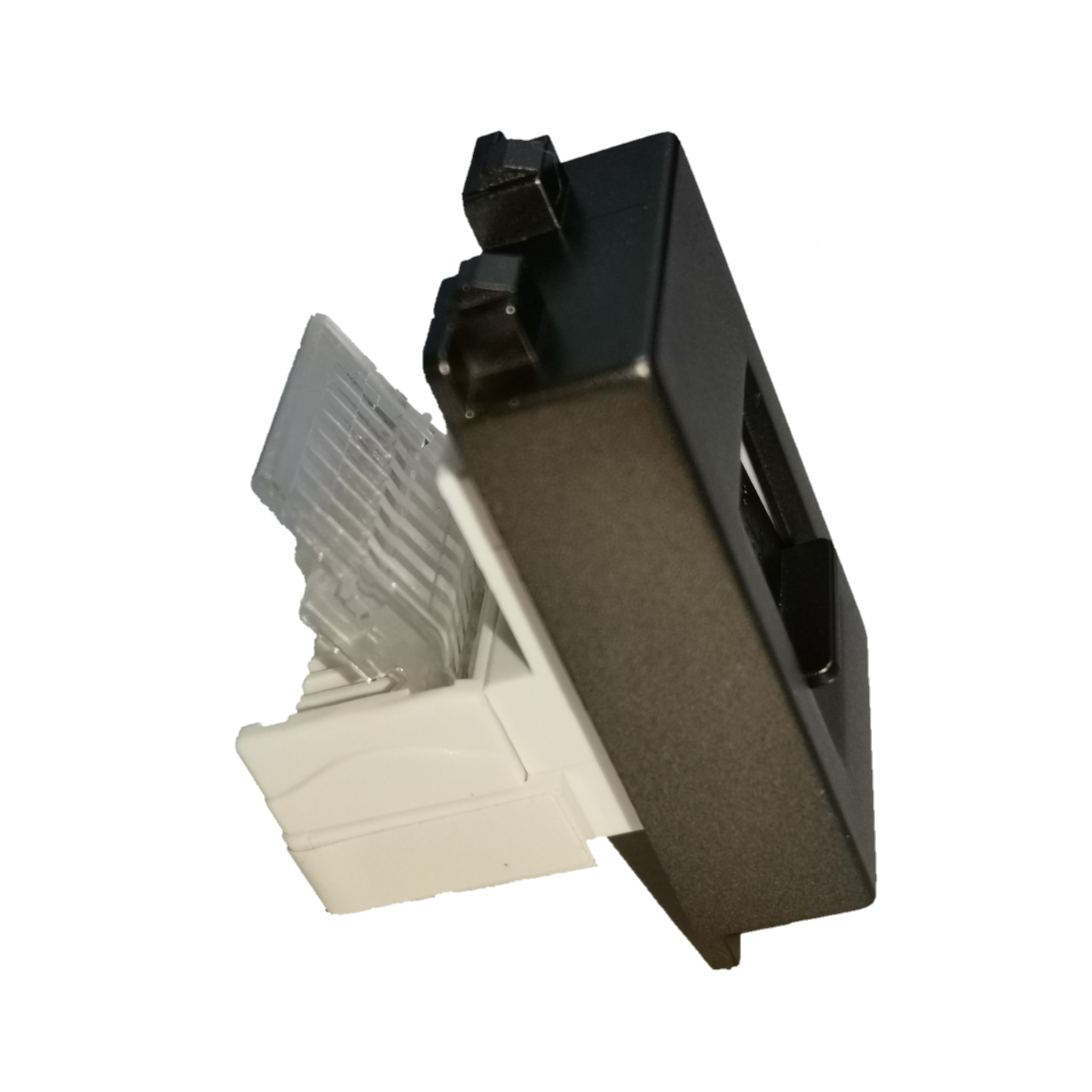 Royu Telephone Outlet Dark Gray wall mount jack for telephone wires and adapters