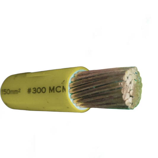 Royu THHN 150mm stranded wire with a bright yellow insulation for electrical applications