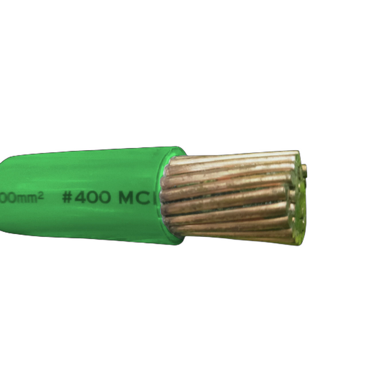 Royu THHN wire 400MCM green featuring durable insulation for electrical applications