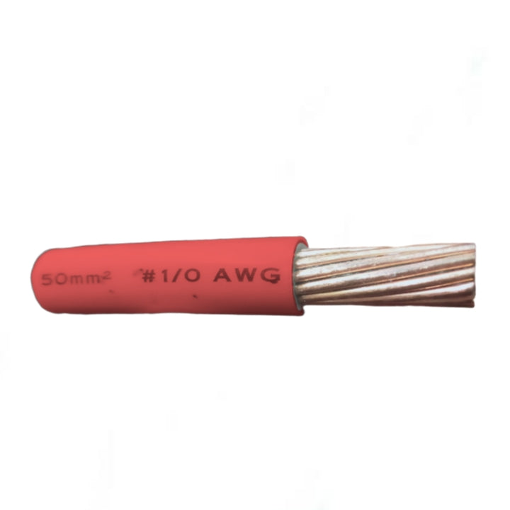 Royu THHN wire 50mm stranded in red with flexible copper strands for electrical use