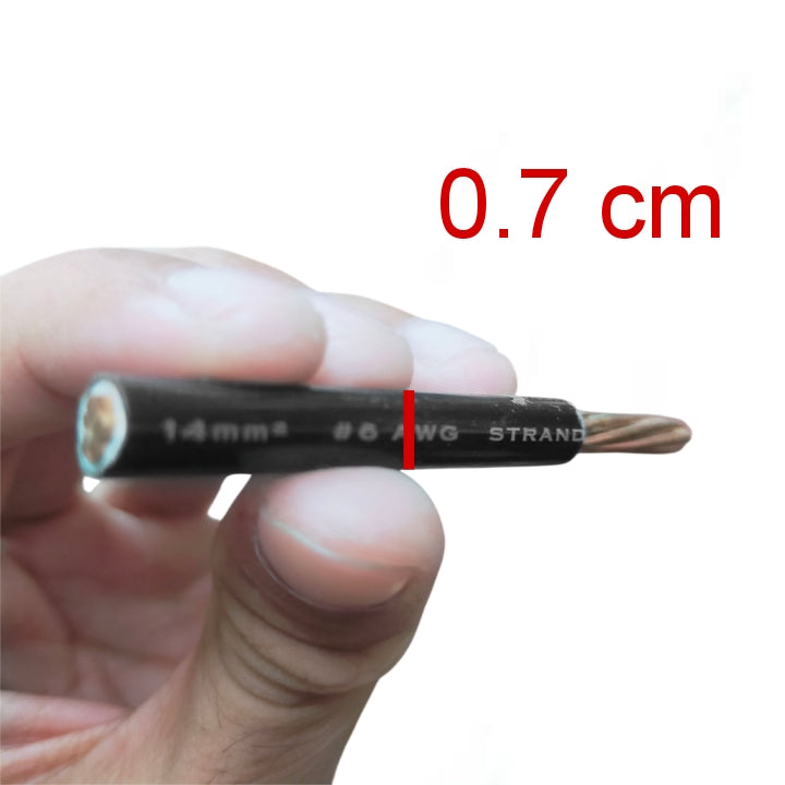 Royu THHN wire 6 AWG 40 meters with 0.7 cm diameter for electrical use