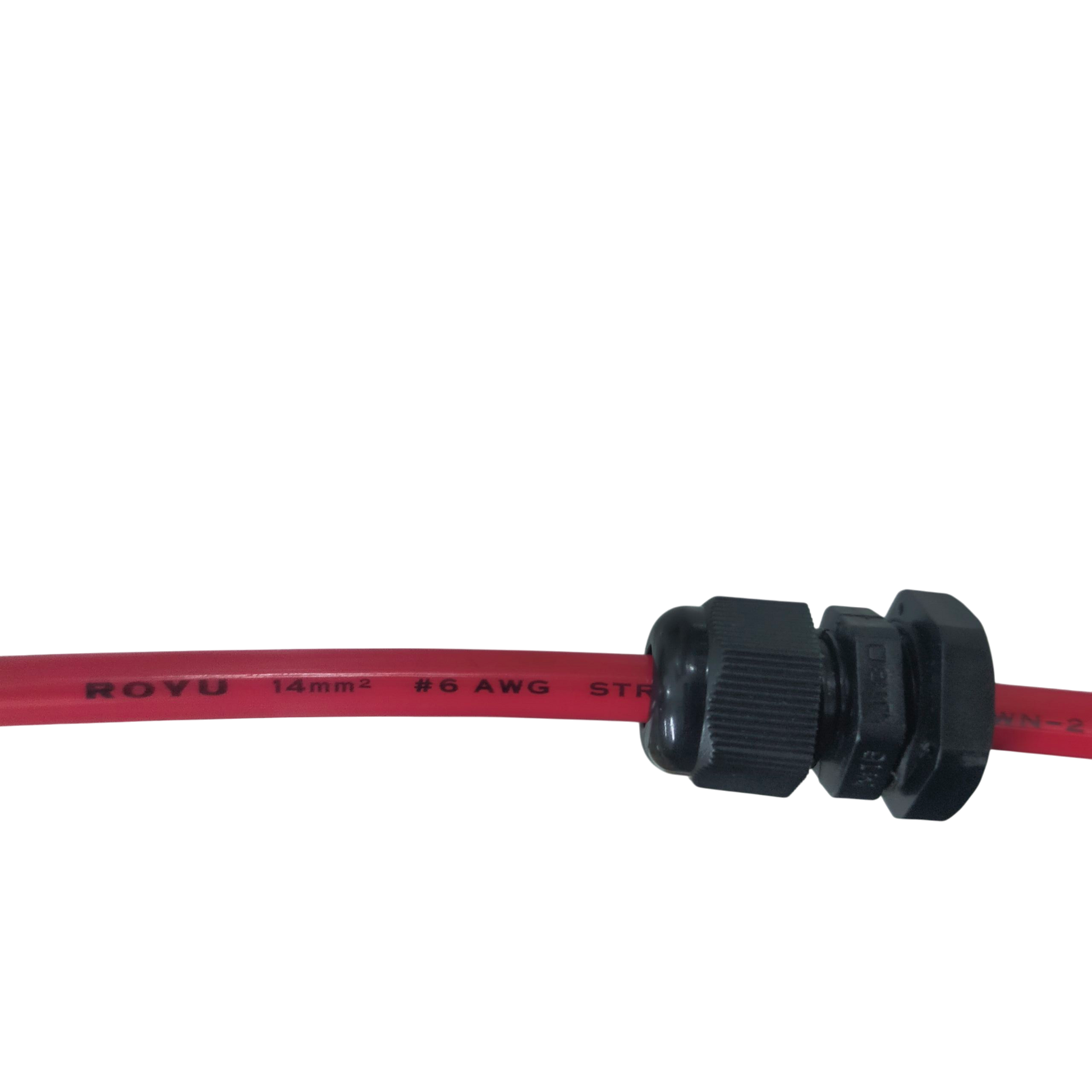 Royu THHN wire 6 AWG 40 meters in red with durable insulation for electrical applications