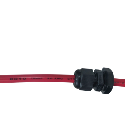 Royu THHN wire 6 AWG 40 meters in red with durable insulation for electrical applications