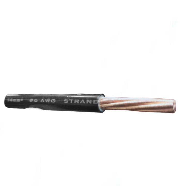 Royu THHN wire 6 AWG 40 meters featuring durable insulation and copper strands for reliable electrical connections