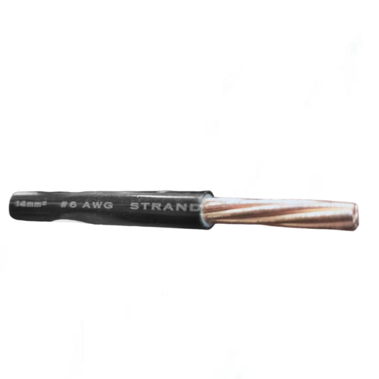 Royu THHN wire 6 AWG 40 meters featuring durable insulation and copper strands for reliable electrical connections