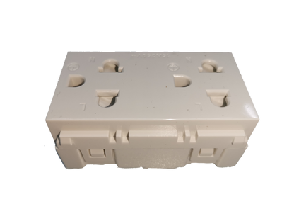 Royu Universal Duplex Outlet with Shutter white dual power socket for safe electrical connections