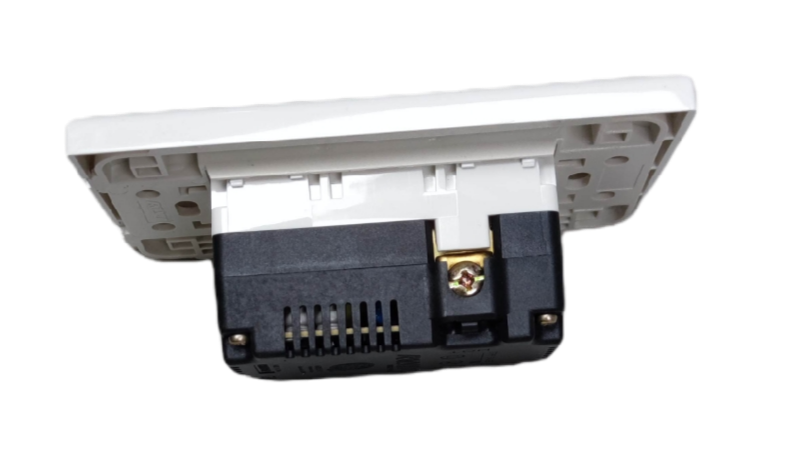 Royu Universal Outlet with Plate 16A 220V showing side view of white power plug socket