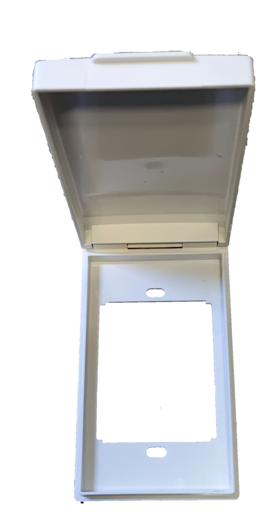 Royu weatherproof plate RWP6 white electrical component with hinged cover for outdoor use
