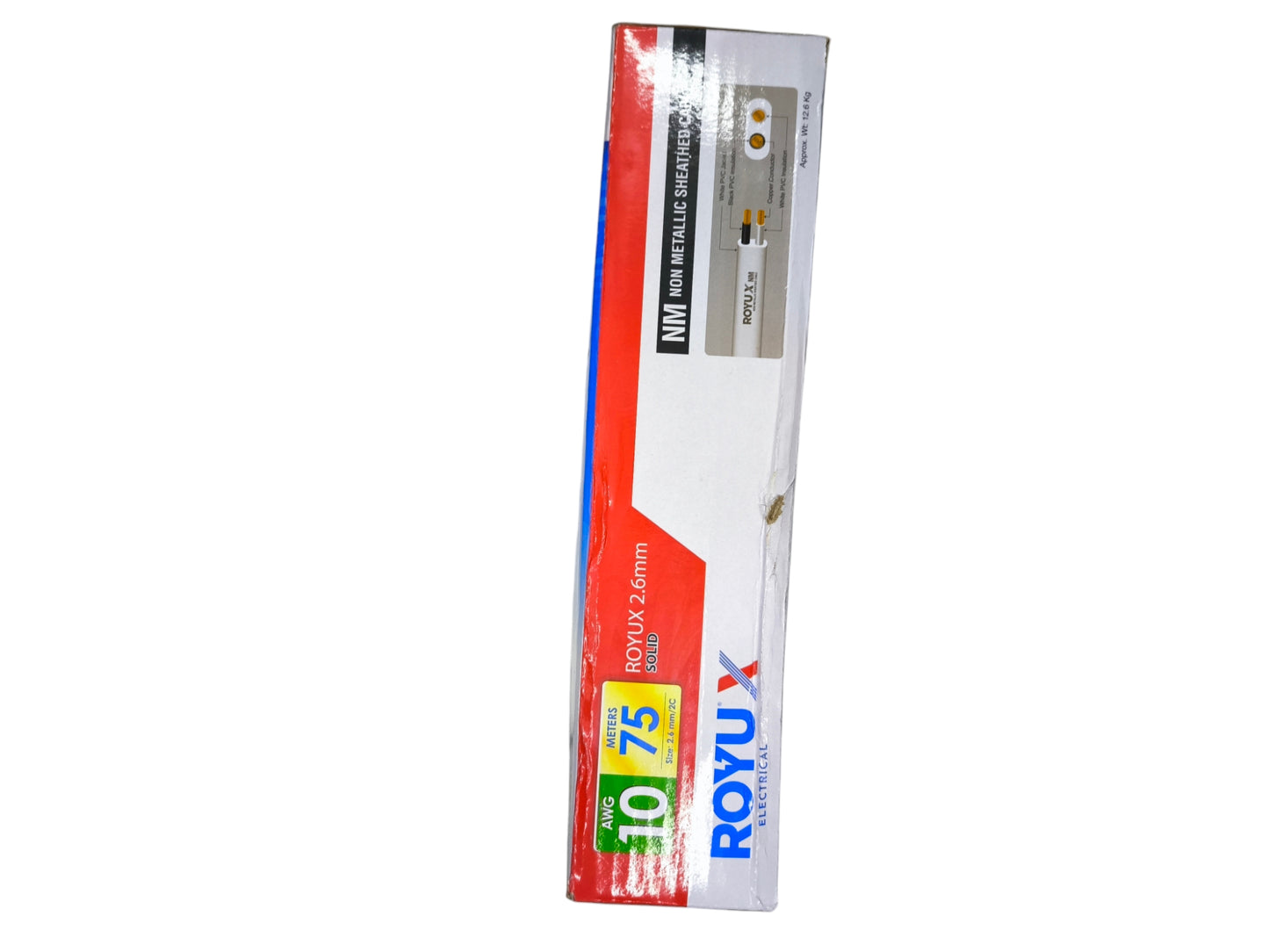 Royu Romex Cable AWG 10 Solid Wire packaged for easy use in electrical projects