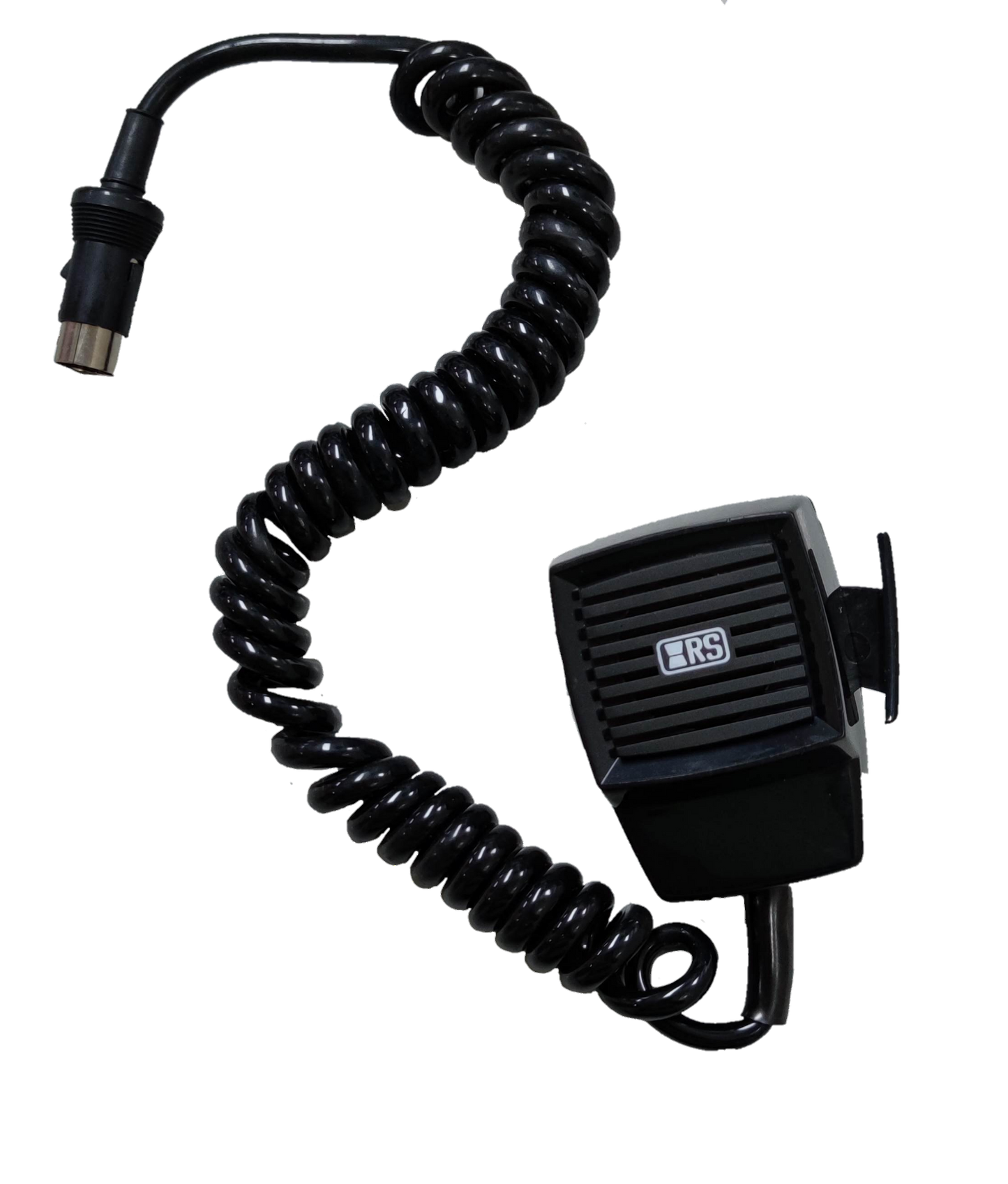 5 pin push to talk microphone with coiled cable for clear audio communication