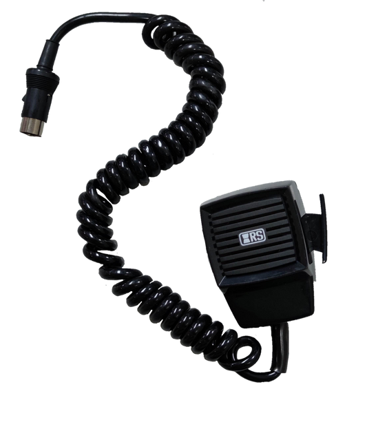 5 pin push to talk microphone with coiled cable for clear audio communication