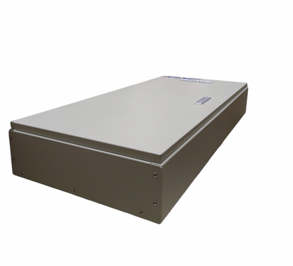 Chint main breaker panel board with 20 branches beige metal enclosure closed rectangular unit for electrical distribution