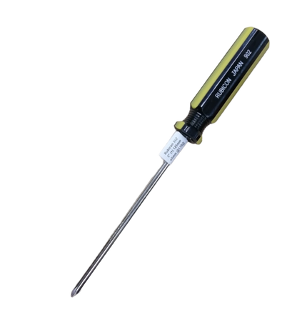 5 inch Philips screwdriver Rubicon with black and yellow handle and metal shaft for precise screwdriving